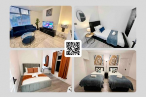 Modern 4 bedroom house - 8 beds - Contractors - Free parking - Large Family home